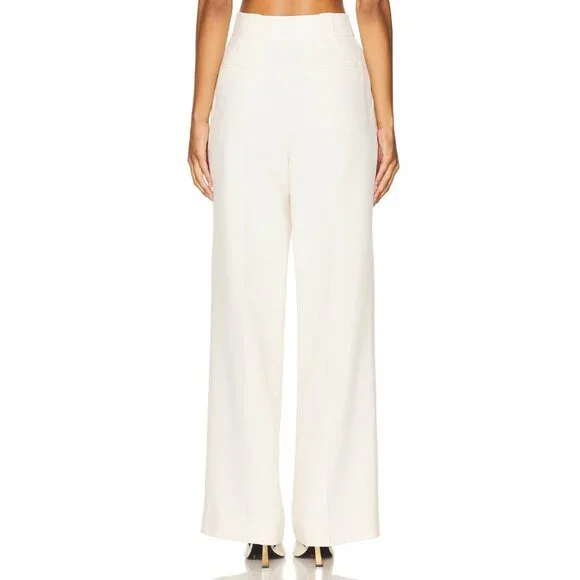 Shona Joy Irena High Waisted Tailored Pants Rice Cream
